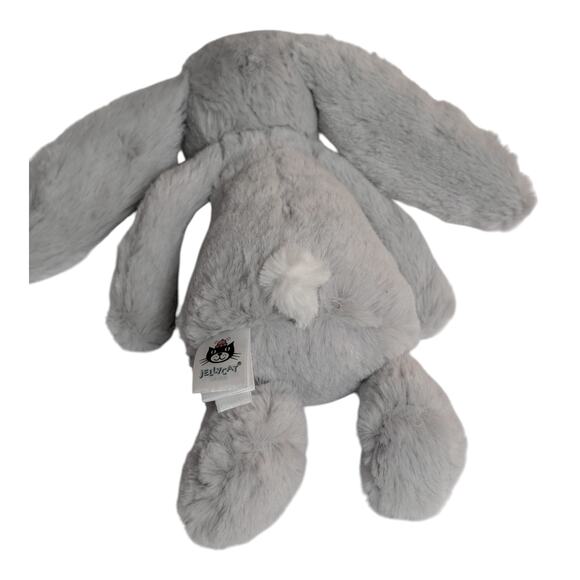 JellyCat London 7" Bashful Silver Bunny With Tag - Picture 7 of 7